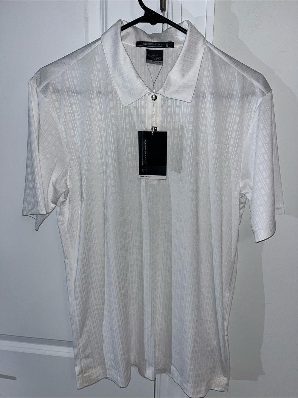 New Tiger Woods Platinum Collection Nike Golf Polo Shirt Slim Fit M Asian L